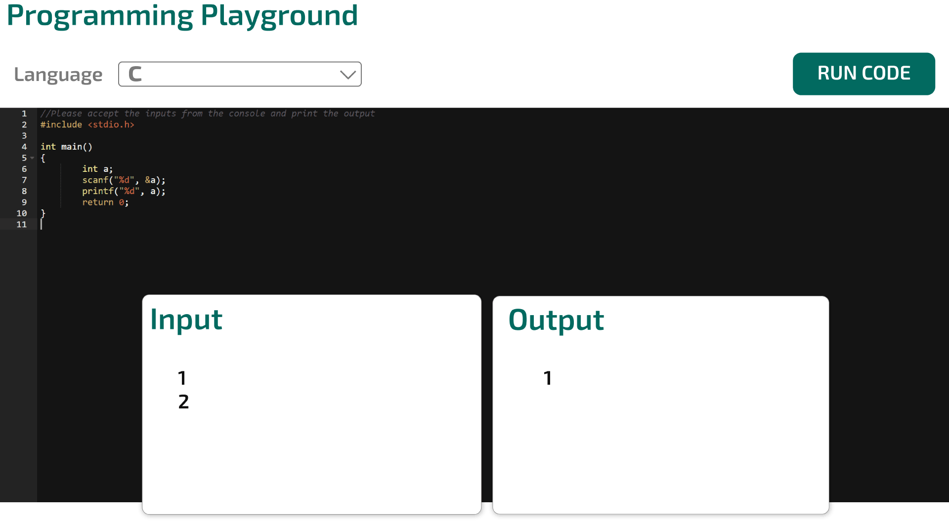 Programming Playground